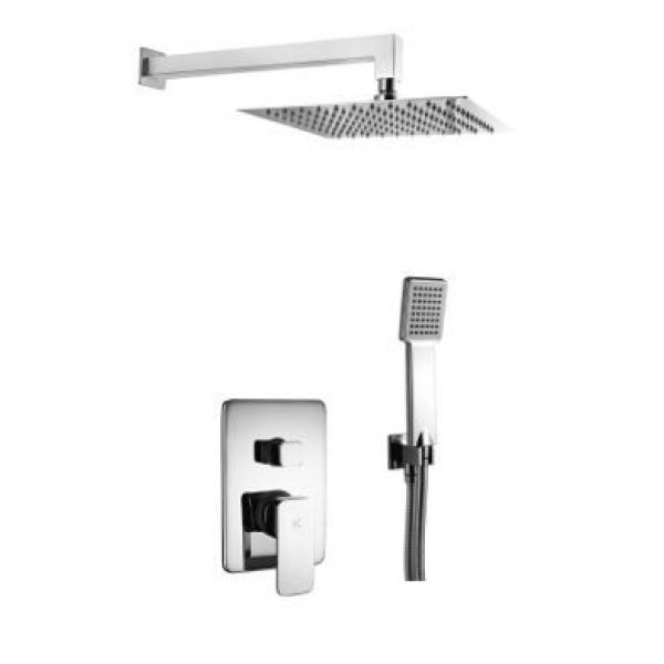 Conjunto de ducha Skara empotrado 2 vías pared