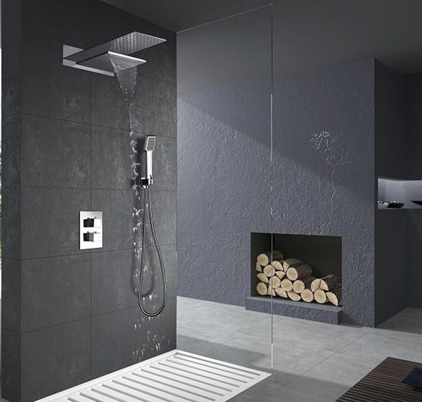 Conjunto ducha empotrada termostática Rodas Imex