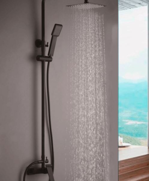 Columna de ducha monomando Negro Mate Art Imex