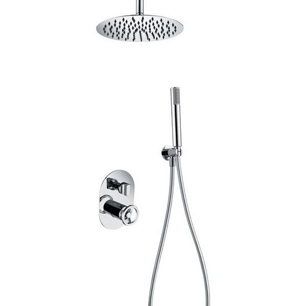 Conjunto de ducha empotrado cromado Vesubio Imex