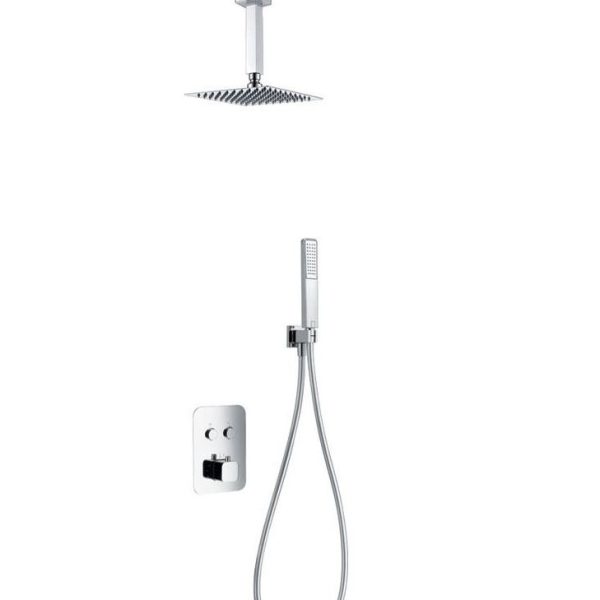 Conjunto de ducha termostática cromado Portugal Imex