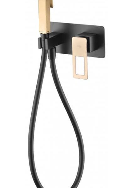 Grifo de bidé empotrado negro oro SUECIA Imex