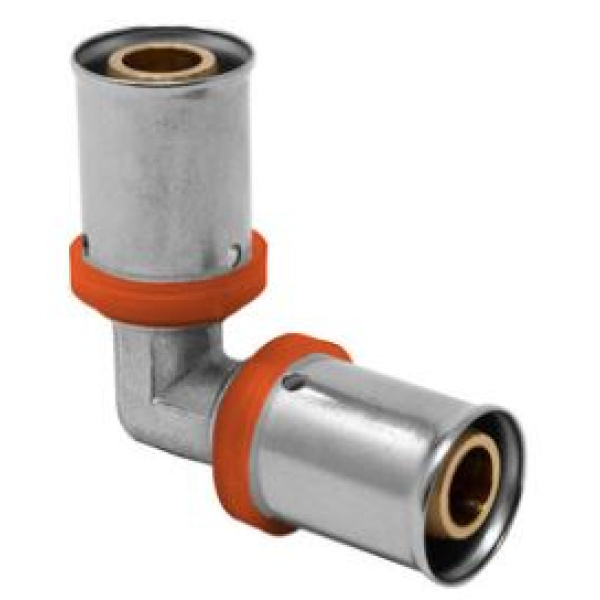 CODO 90º MULTCAPA PRESS FITTING TIPO U-ROJO